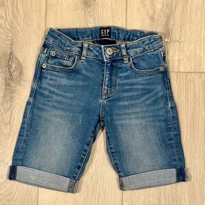 GAP Girls Blue Denim Bermuda Shorts 6